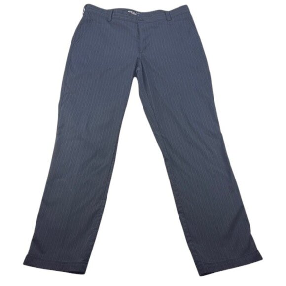 Nike Golf Pants Charcoal Gray Pinstripe Men's Size 36 Performance Fit - Picture 1 of 9